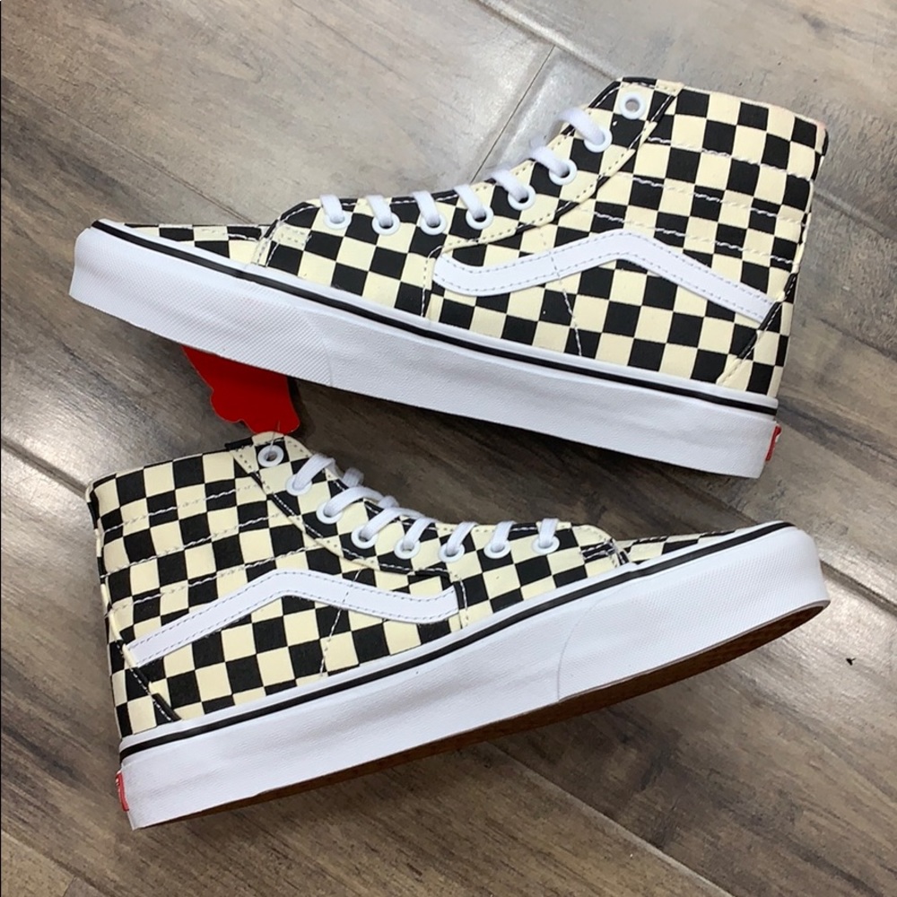 VANS Sk-8-Hi TAPERED CHECKERBOARD black/true white - Picture 13 of 16